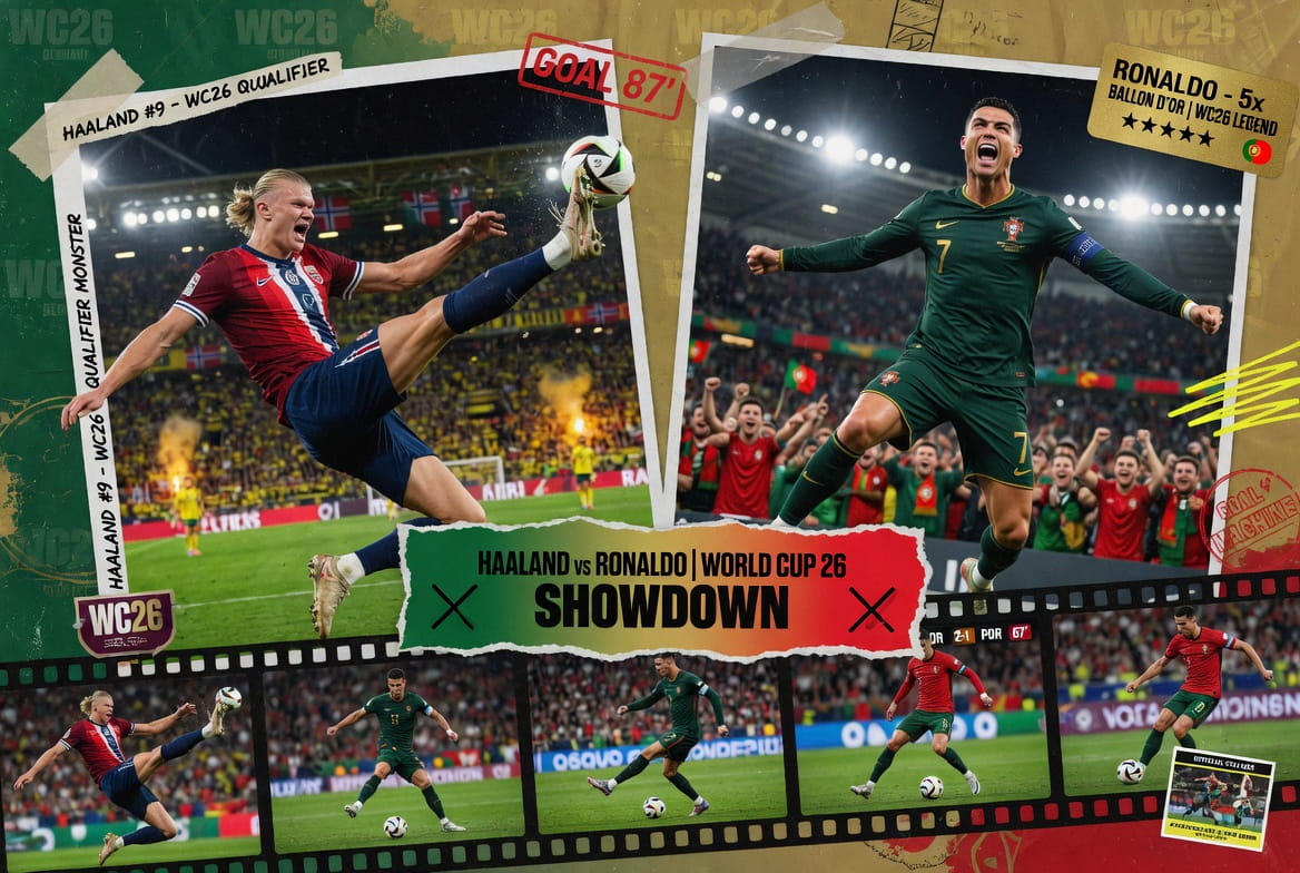 Haaland vs Ronaldo Gouden Schoen gevecht op Polymarket WK 2026